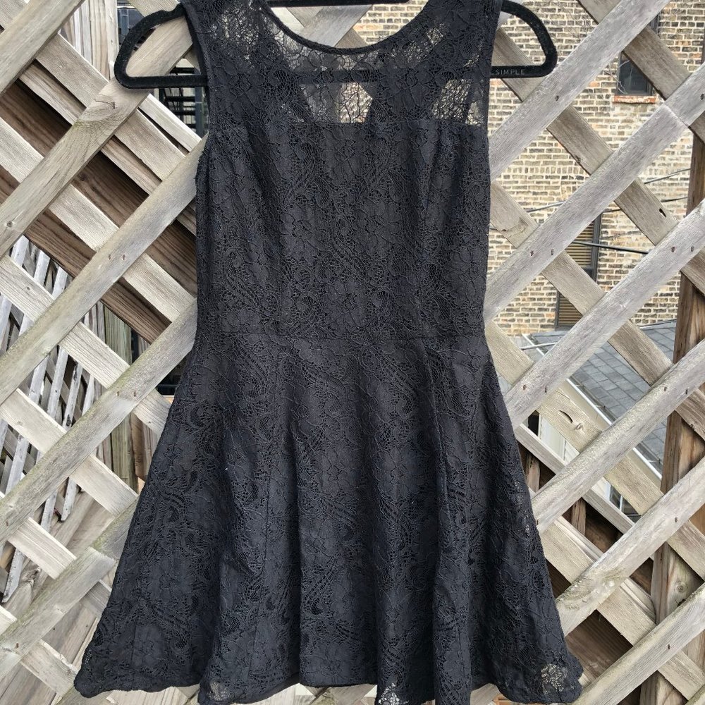 Banana Republic Black Lace Dress